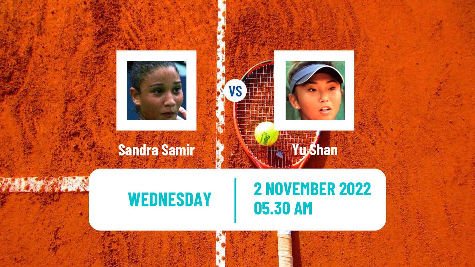 Tennis ITF Tournaments Sandra Samir - Yu Shan