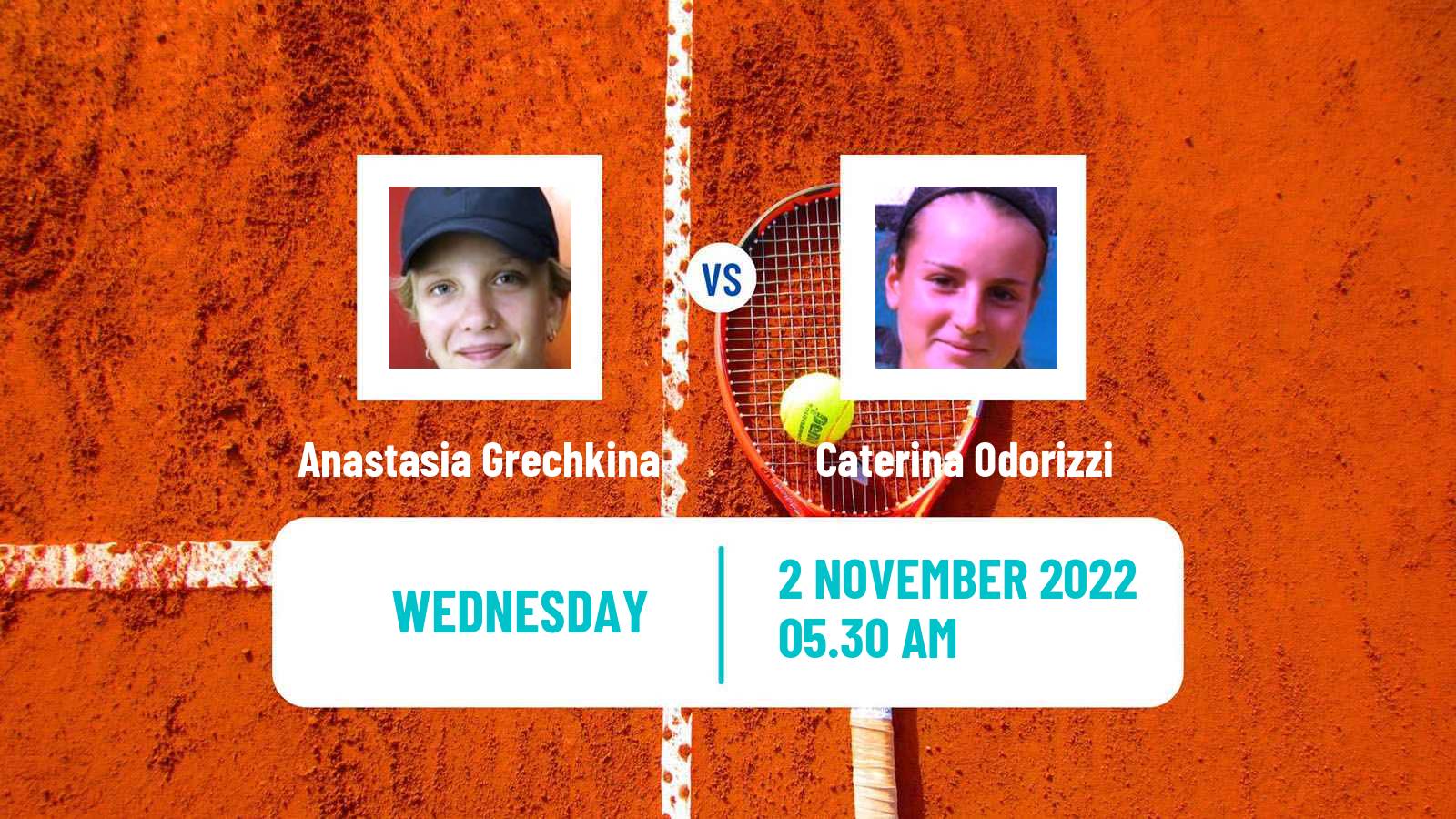 Tennis ITF Tournaments Anastasia Grechkina - Caterina Odorizzi