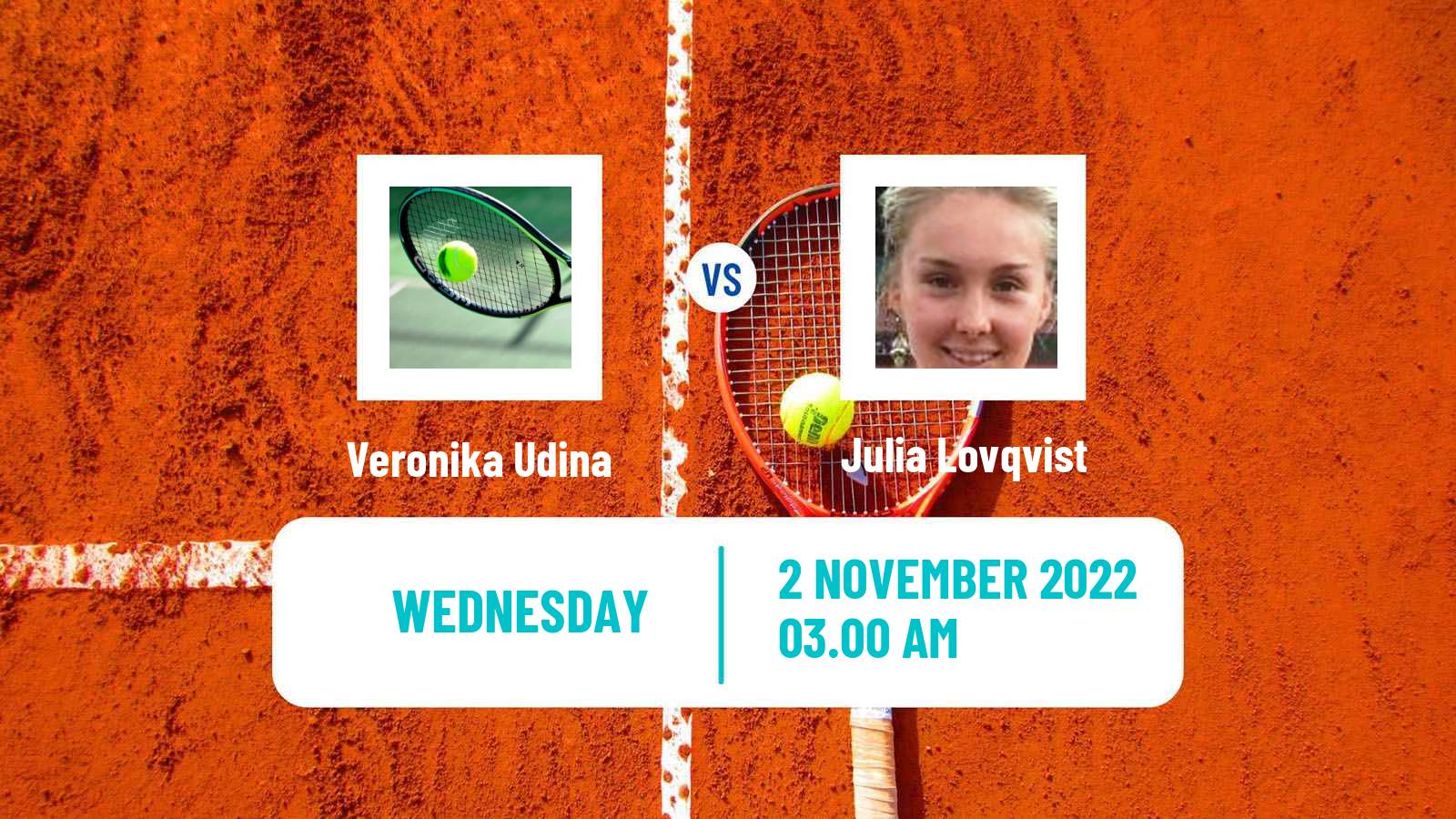 Tennis ITF Tournaments Veronika Udina - Julia Lovqvist