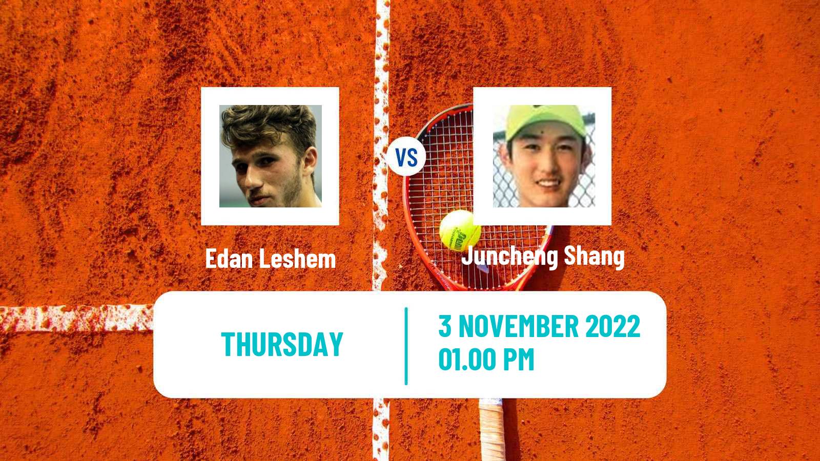 Tennis ATP Challenger Edan Leshem - Juncheng Shang