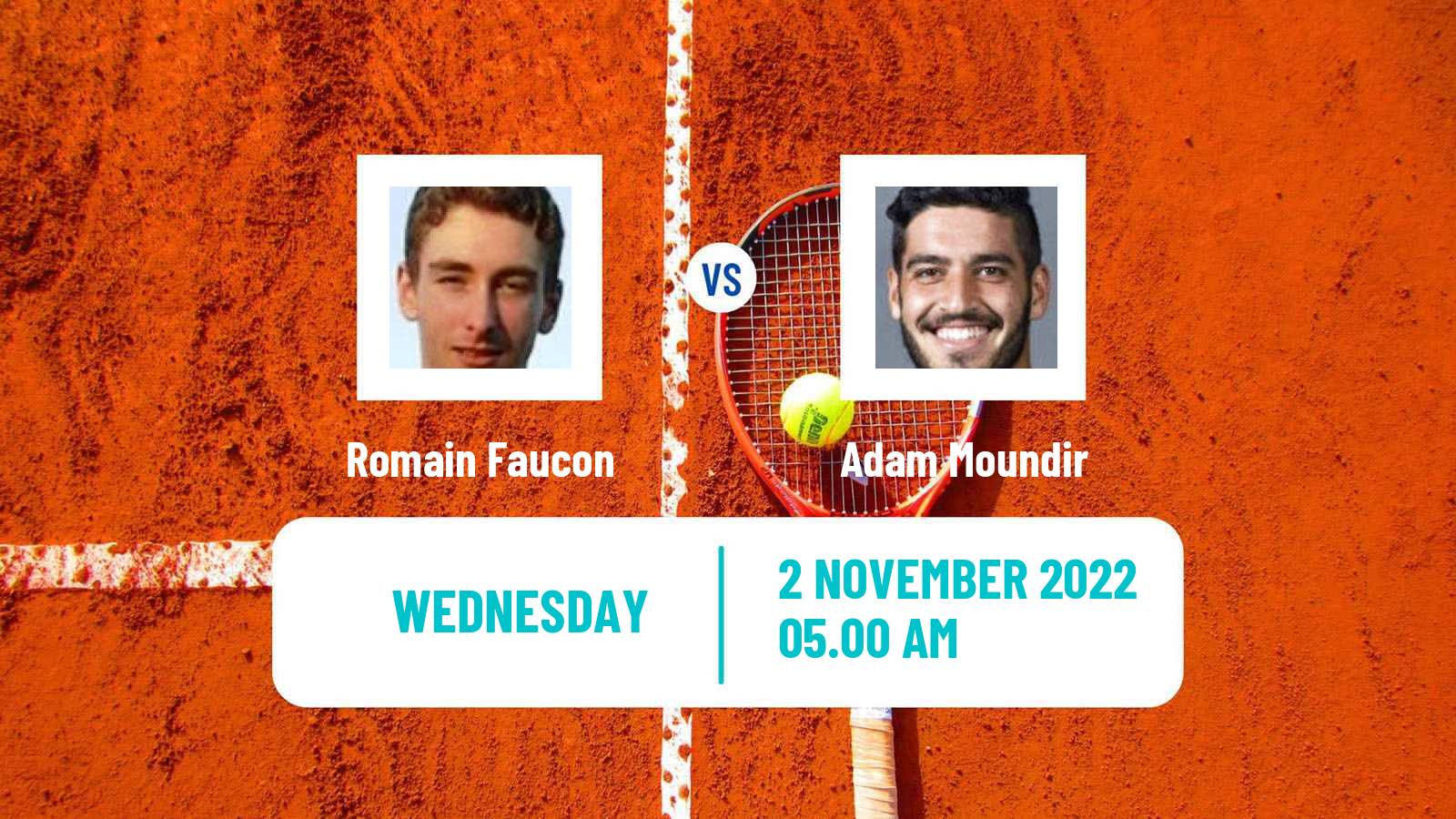 Tennis ITF Tournaments Romain Faucon - Adam Moundir