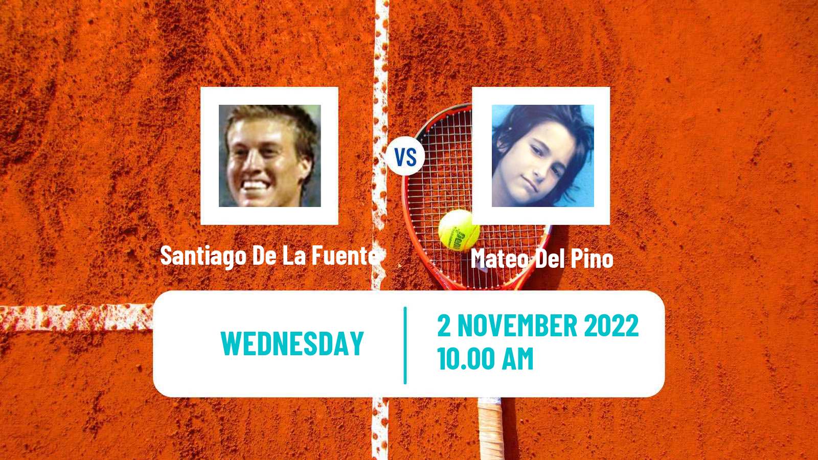 Tennis ITF Tournaments Santiago De La Fuente - Mateo Del Pino