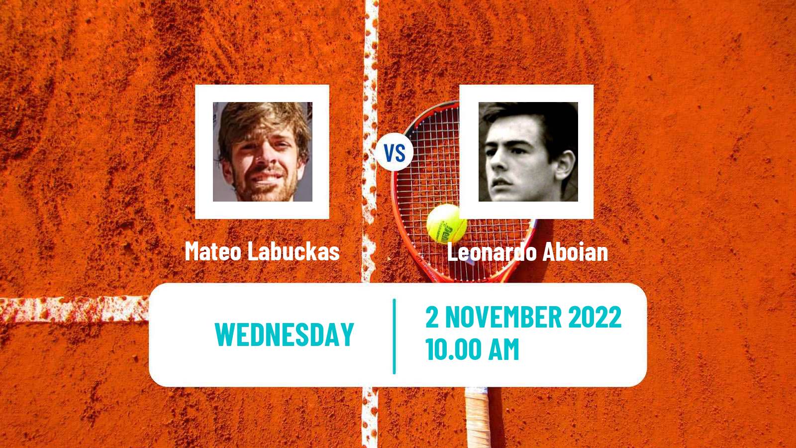 Tennis ITF Tournaments Mateo Labuckas - Leonardo Aboian