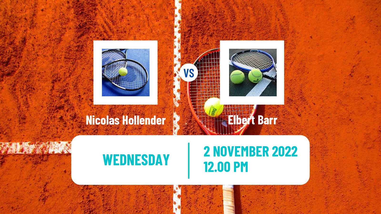 Tennis ITF Tournaments Nicolas Hollender - Elbert Barr