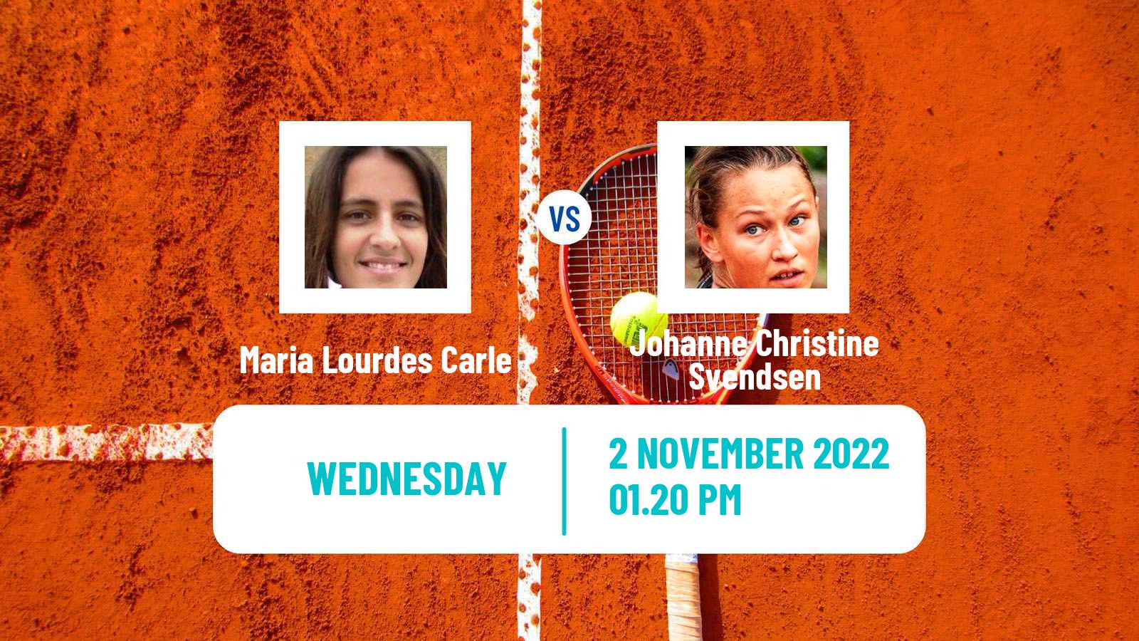 Tennis ITF Tournaments Maria Lourdes Carle - Johanne Christine Svendsen