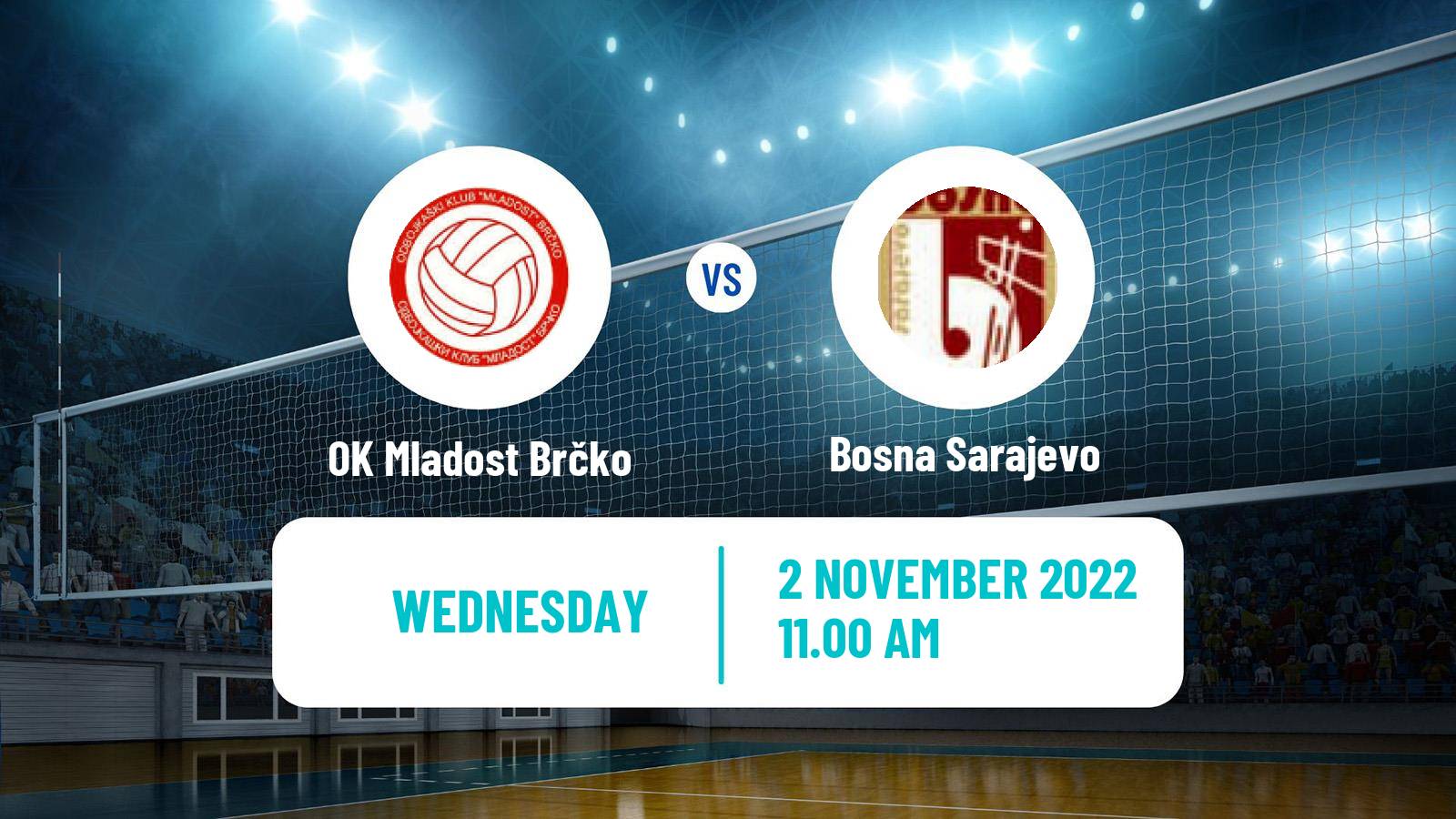 Volleyball Bosnian Premijer Liga Volleyball OK Mladost Brčko - Bosna Sarajevo