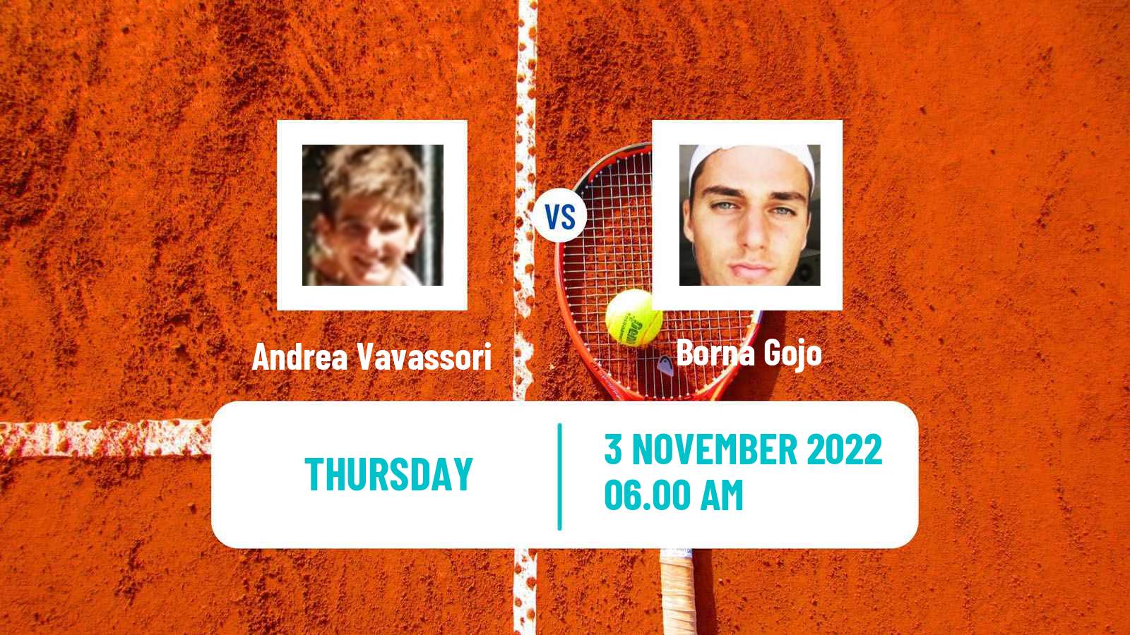 Tennis ATP Challenger Andrea Vavassori - Borna Gojo