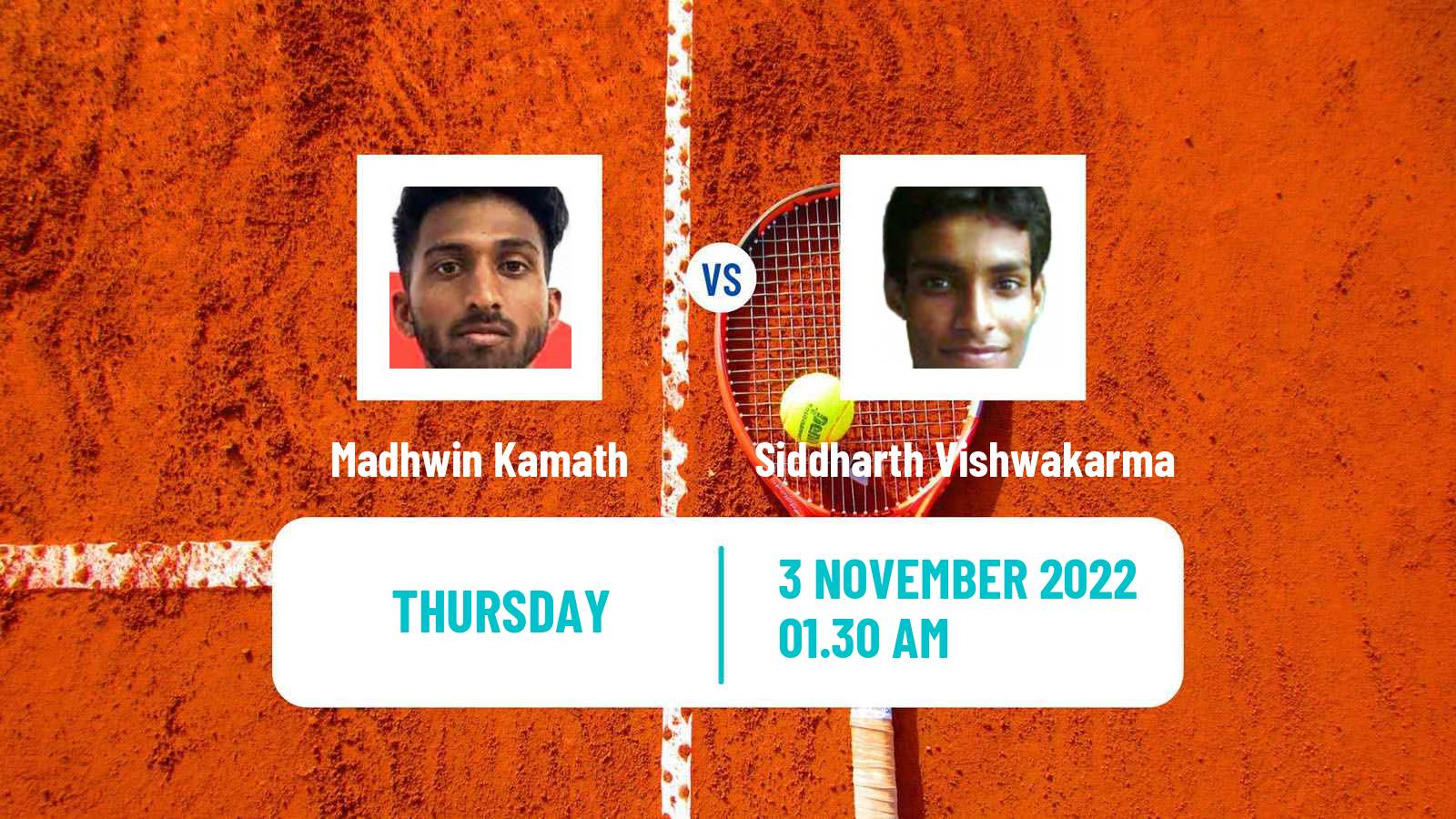 Tennis ITF Tournaments Madhwin Kamath - Siddharth Vishwakarma