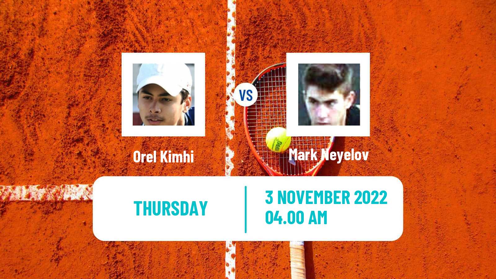 Tennis ITF Tournaments Orel Kimhi - Mark Neyelov
