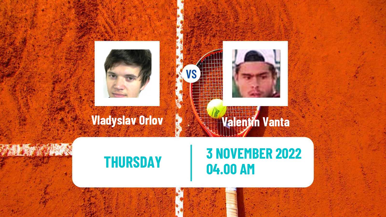 Tennis ITF Tournaments Vladyslav Orlov - Valentin Vanta