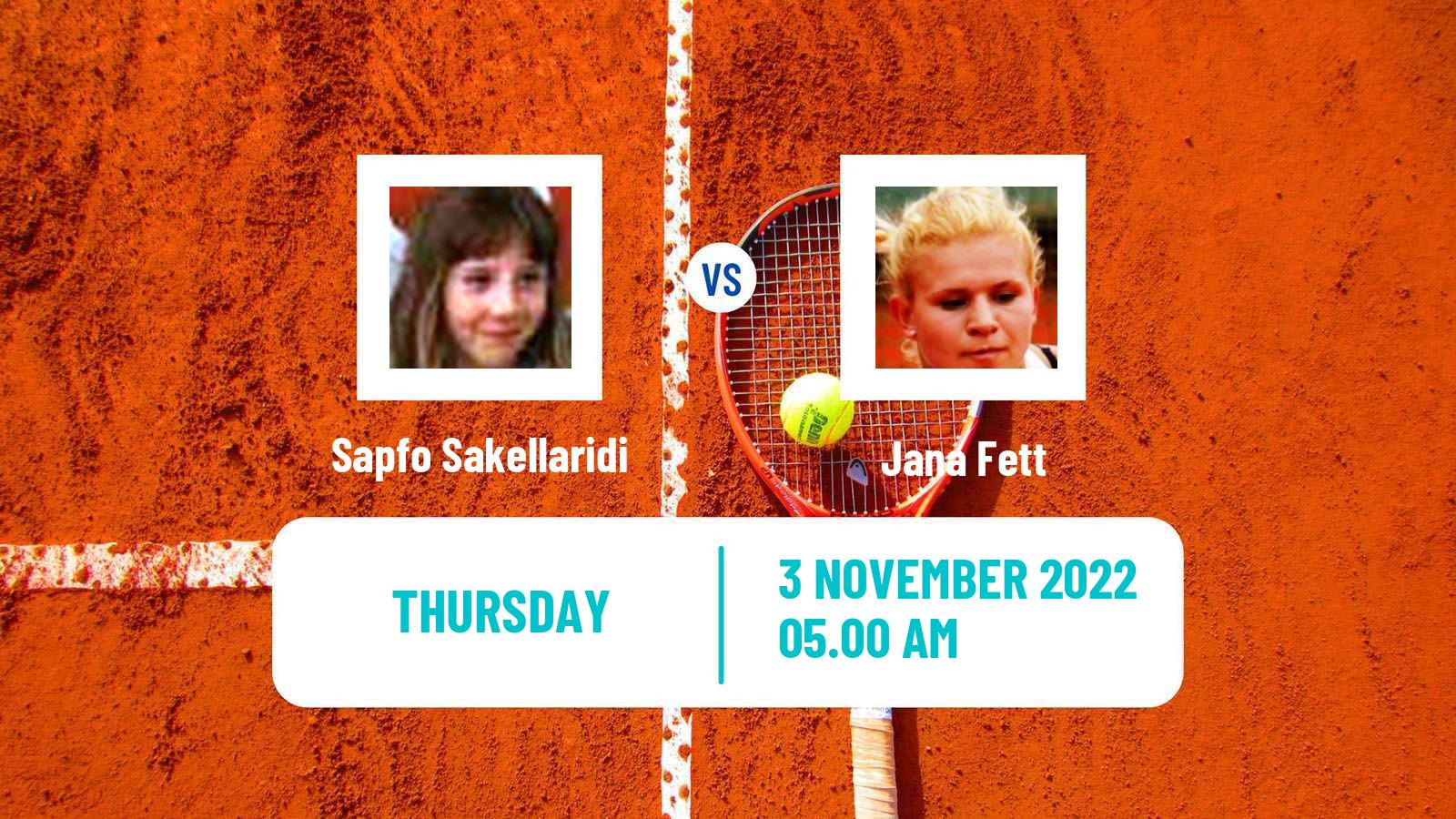 Tennis ITF Tournaments Sapfo Sakellaridi - Jana Fett