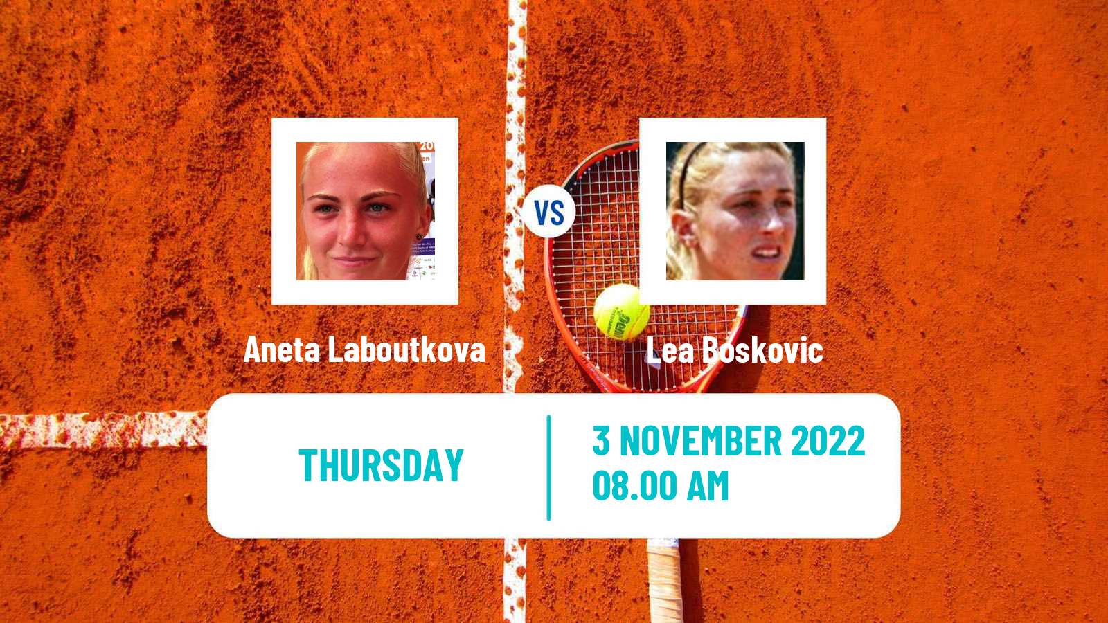 Tennis ITF Tournaments Aneta Laboutkova - Lea Boskovic
