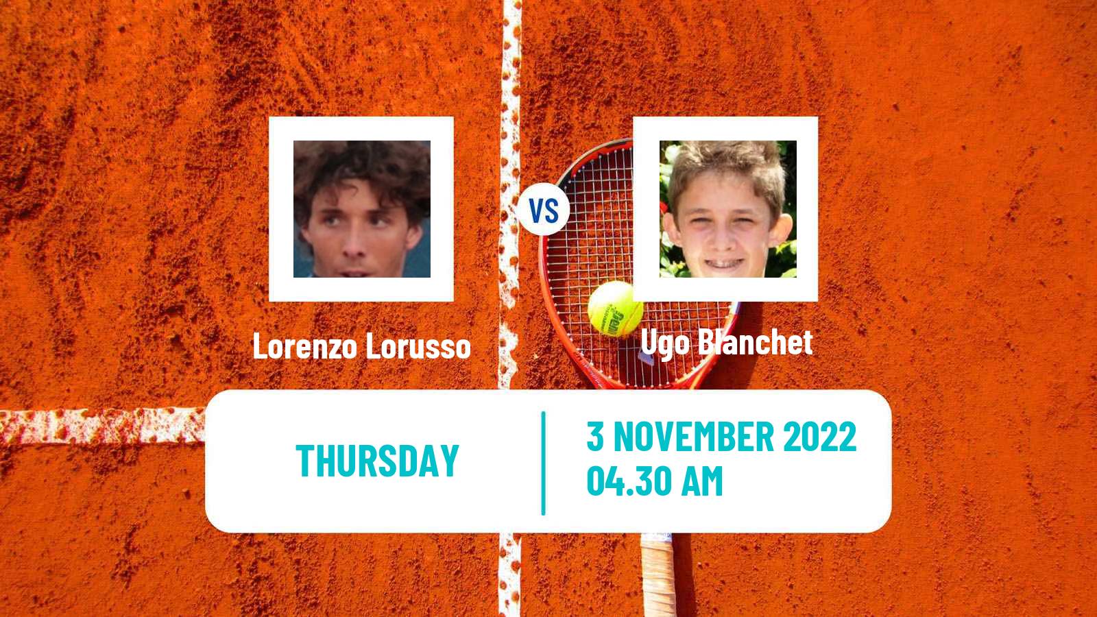 Tennis ITF Tournaments Lorenzo Lorusso - Ugo Blanchet