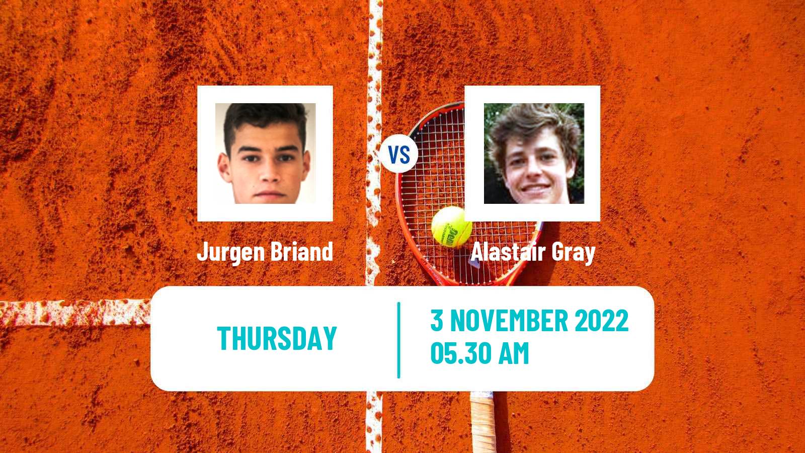 Tennis ITF Tournaments Jurgen Briand - Alastair Gray