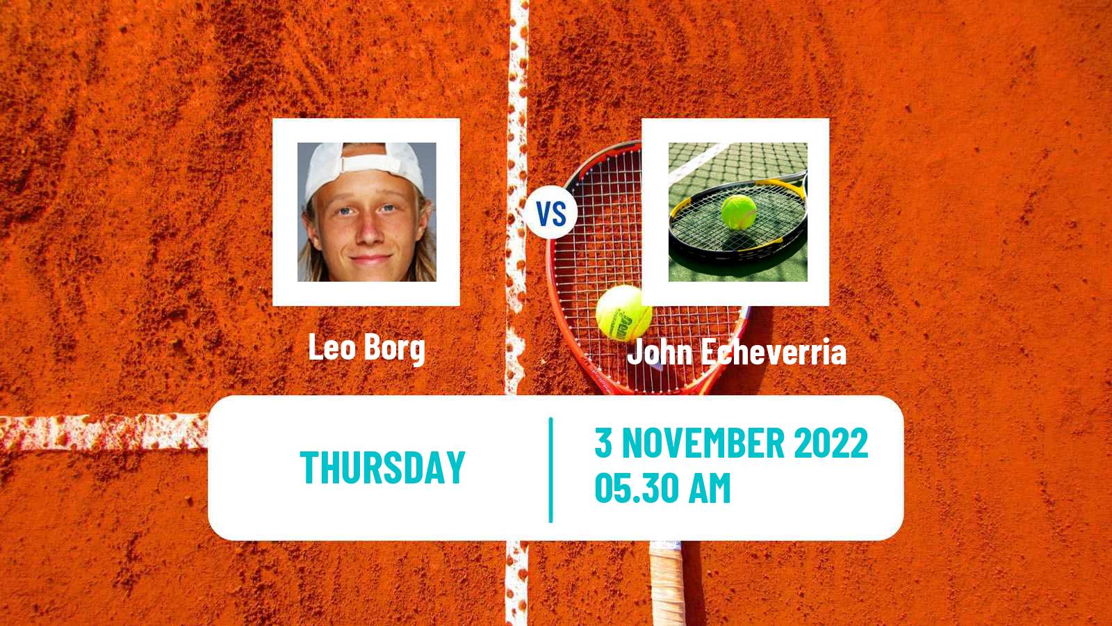 Tennis ITF Tournaments Leo Borg - John Echeverria