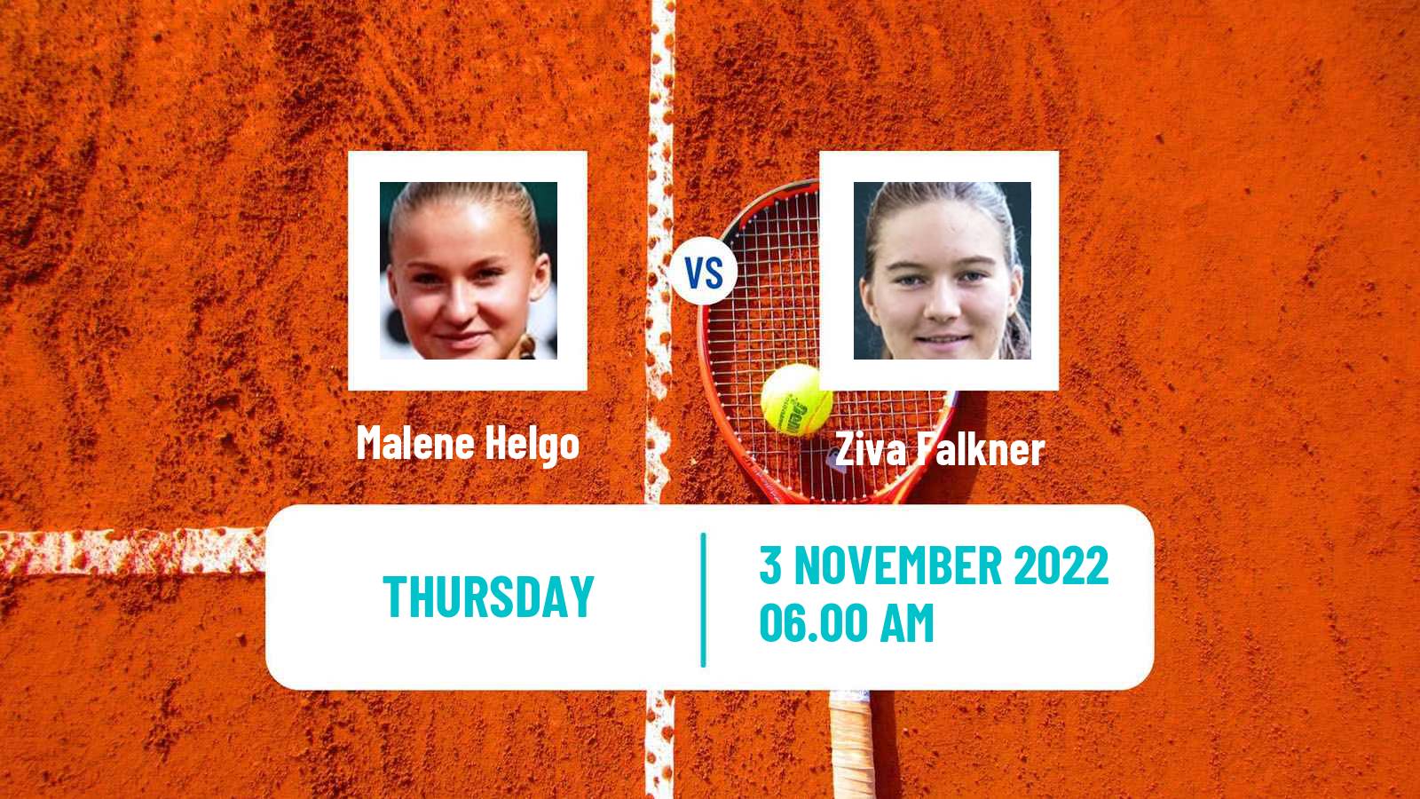 Tennis ITF Tournaments Malene Helgo - Ziva Falkner