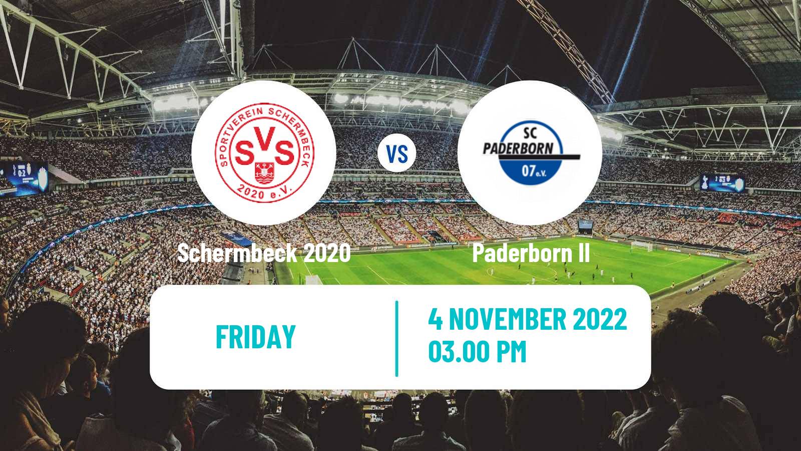 Soccer German Oberliga Westfalen Schermbeck 2020 - Paderborn II