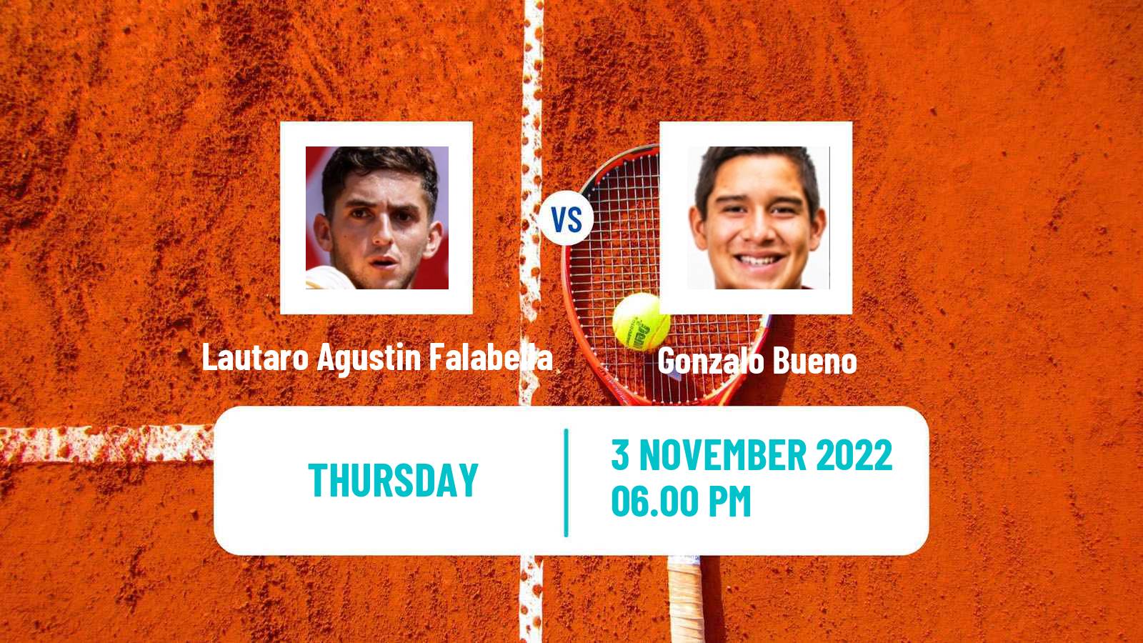 Tennis ITF Tournaments Lautaro Agustin Falabella - Gonzalo Bueno