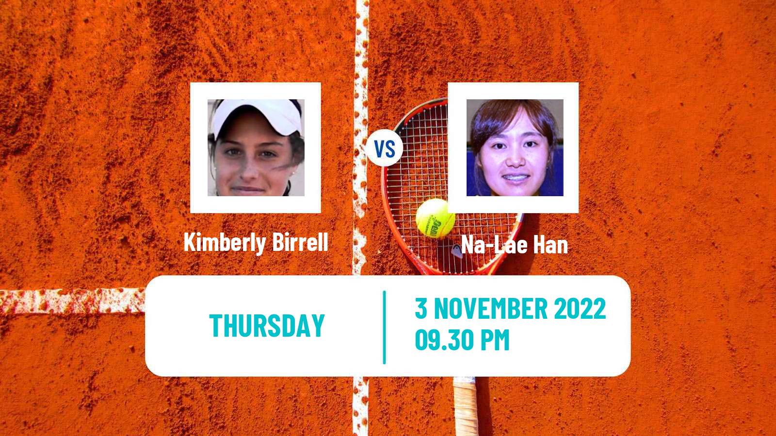 Tennis ITF Tournaments Kimberly Birrell - Na-Lae Han