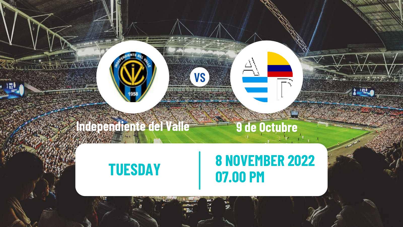 Soccer Ecuadorian Copa Independiente del Valle - 9 de Octubre