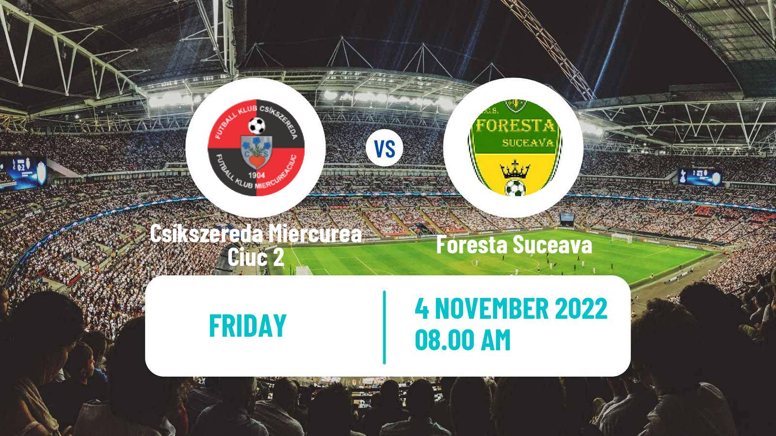 Soccer Romanian Liga 3 - Seria 1 Csíkszereda Miercurea Ciuc 2 - Foresta Suceava