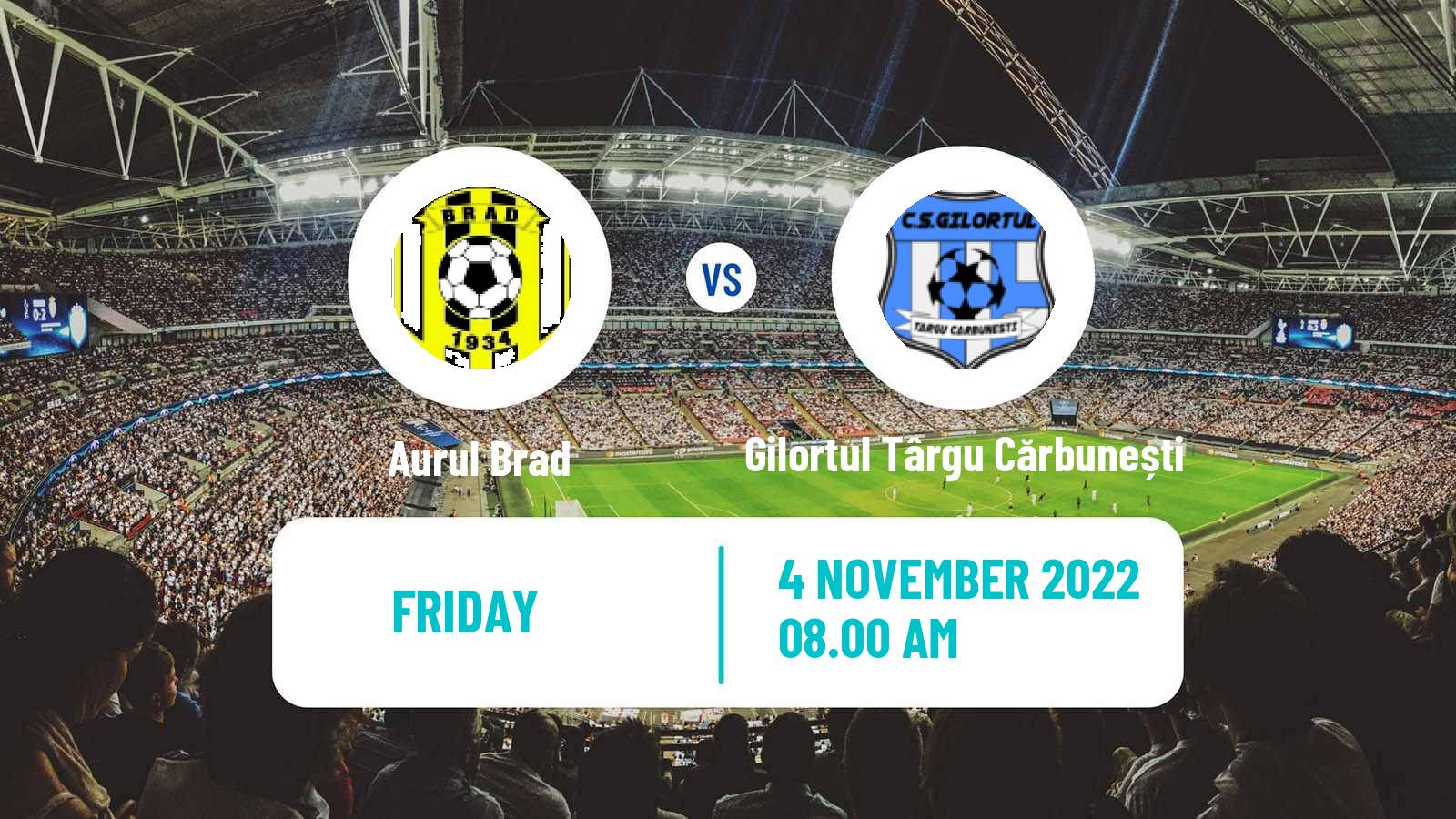Soccer Romanian Liga 3 - Seria 7 Aurul Brad - Gilortul Târgu Cărbunești