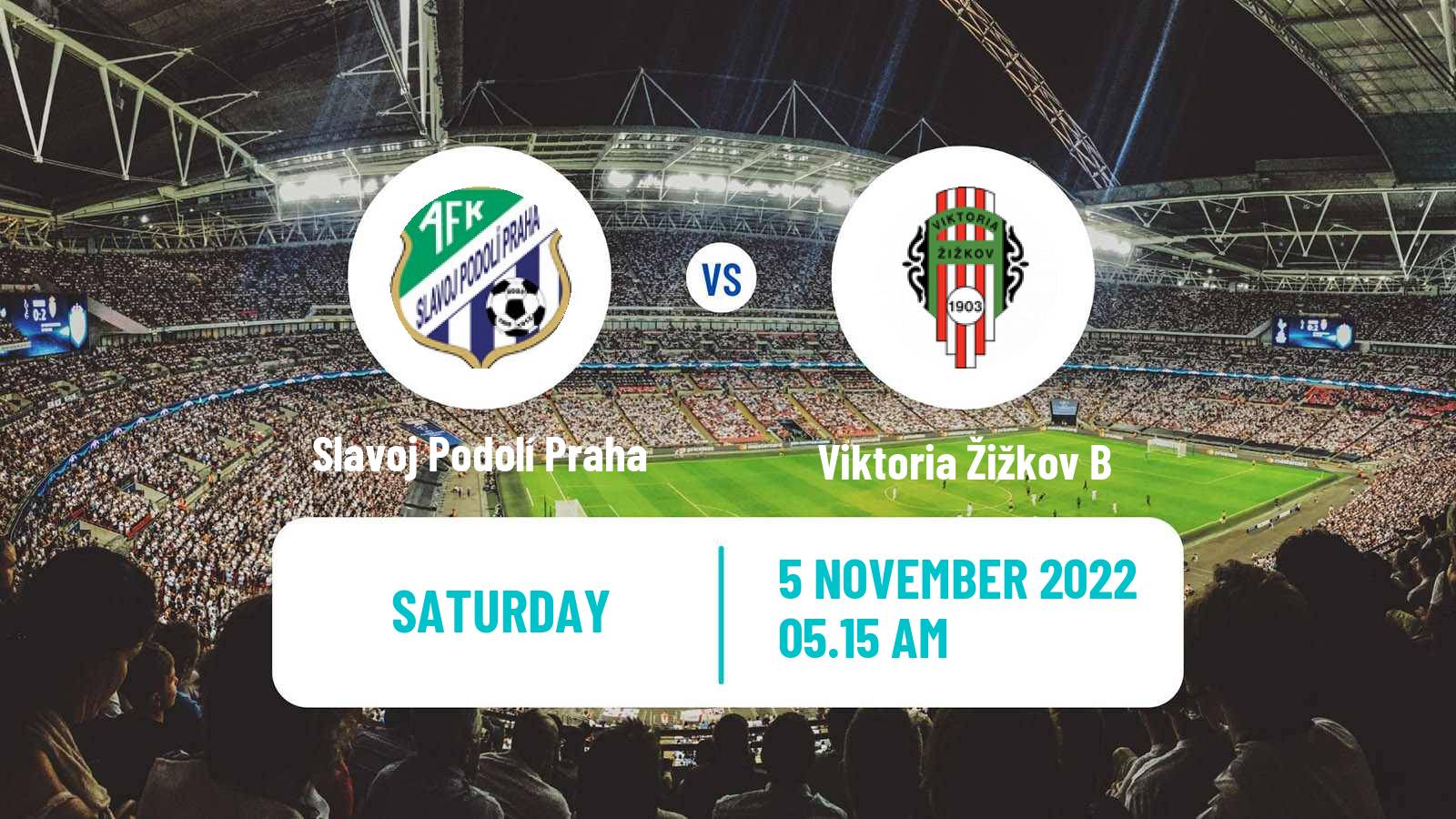Soccer Czech Prazsky Prebor Slavoj Podolí Praha - Viktoria Žižkov B