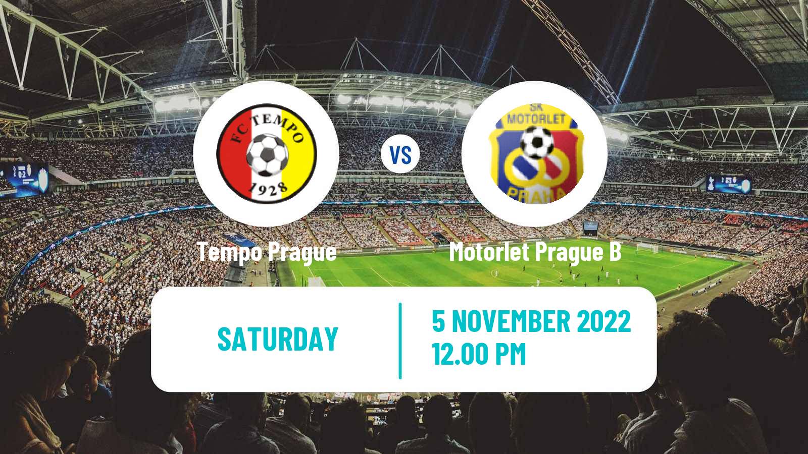 Soccer Czech Prazsky Prebor Tempo Prague - Motorlet Prague B