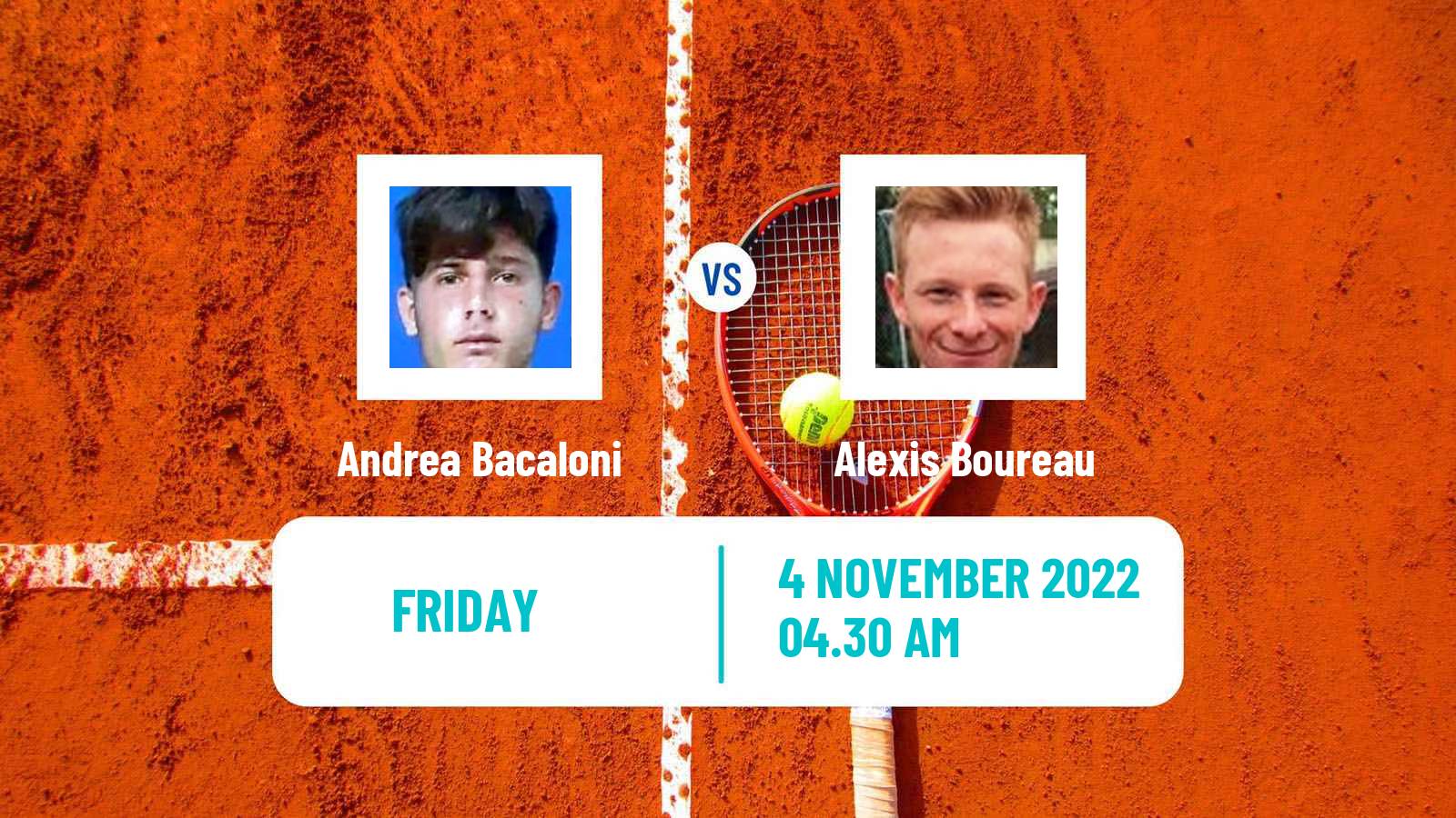 Tennis ITF Tournaments Andrea Bacaloni - Alexis Boureau
