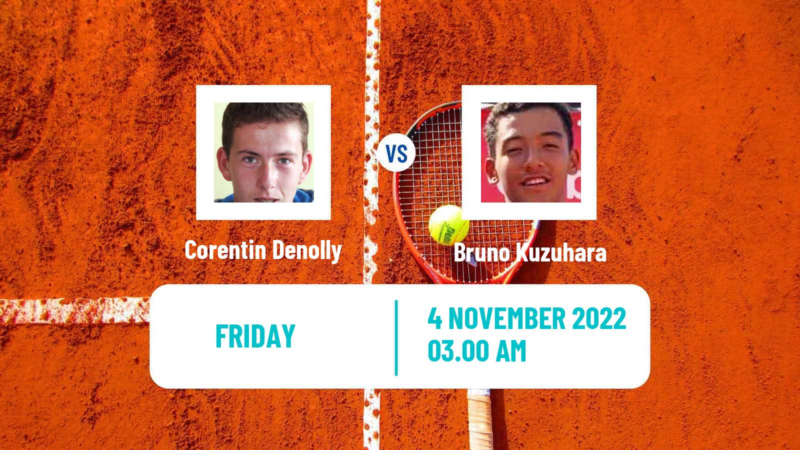 Tennis ITF Tournaments Corentin Denolly - Bruno Kuzuhara
