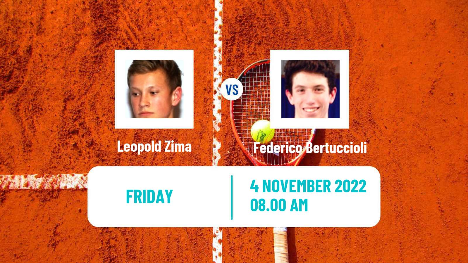 Tennis ITF Tournaments Leopold Zima - Federico Bertuccioli