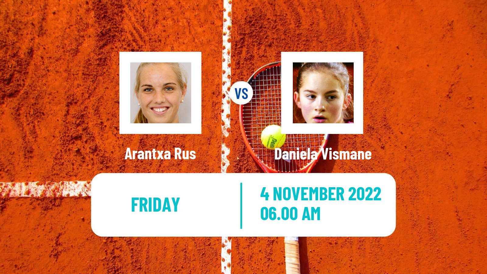 Tennis ITF Tournaments Arantxa Rus - Daniela Vismane