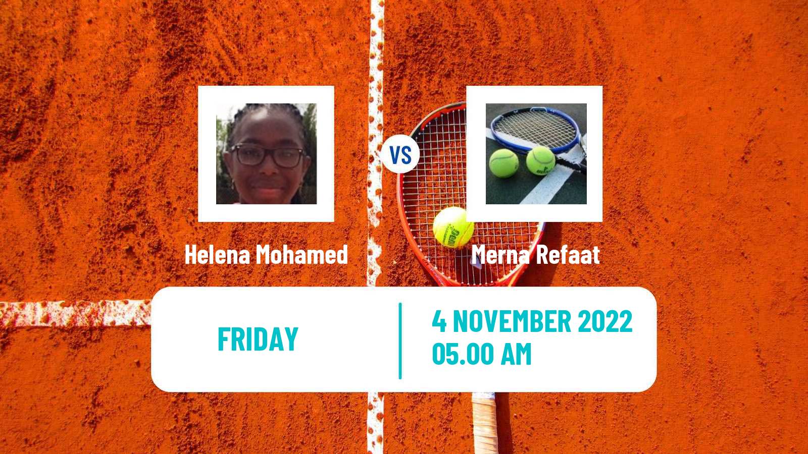 Tennis ITF Tournaments Helena Mohamed - Merna Refaat