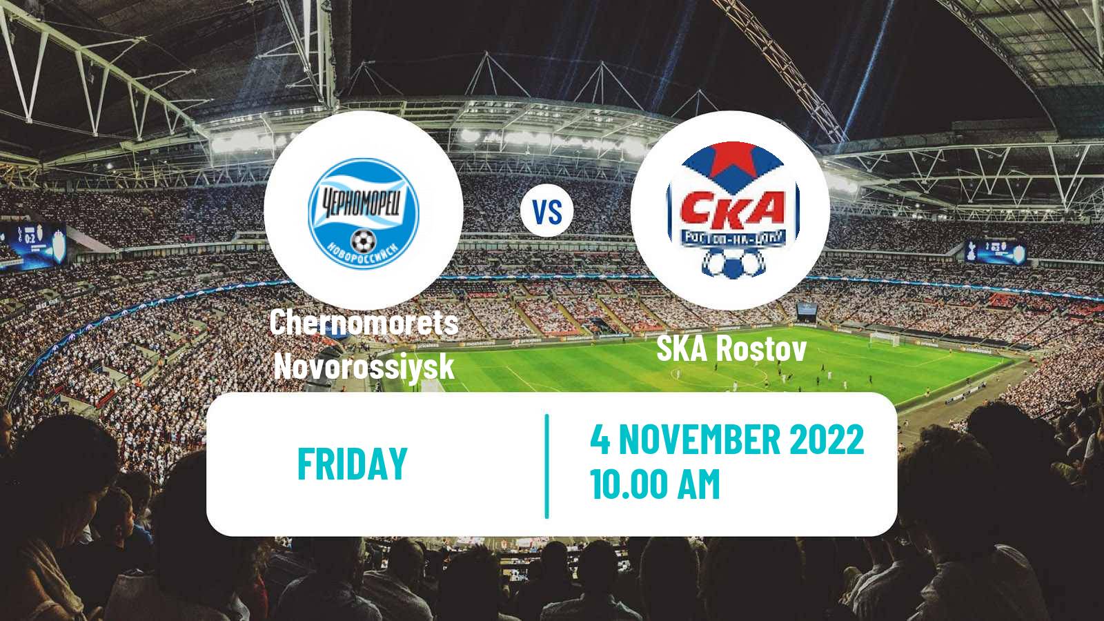 Soccer Russian FNL 2 Group 1 Chernomorets Novorossiysk - SKA Rostov