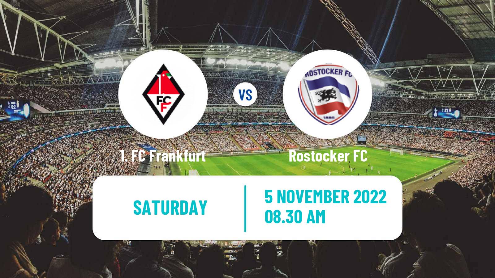 Soccer German Oberliga NOFV-Nord 1. FC Frankfurt - Rostocker FC