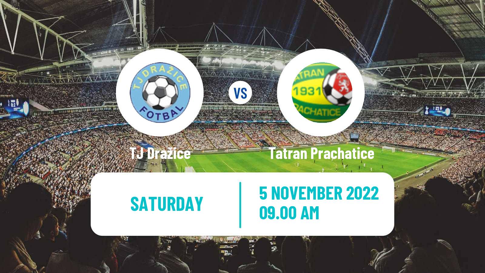 Soccer Czech Jihocesky KP Dražice - Tatran Prachatice