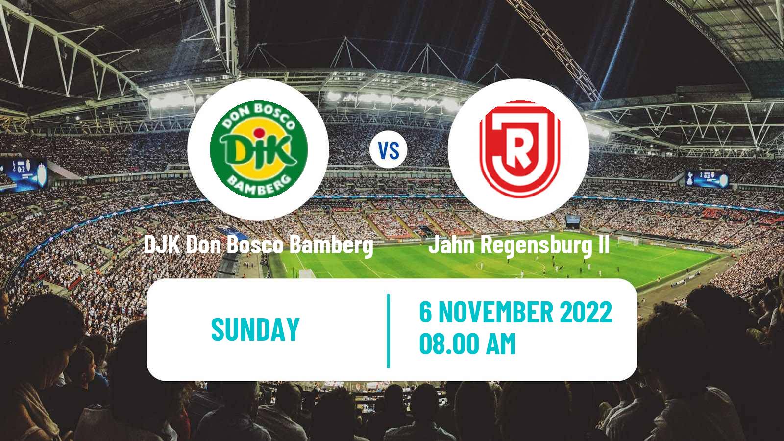 Soccer German Oberliga Bayern Nord DJK Don Bosco Bamberg - Jahn Regensburg II