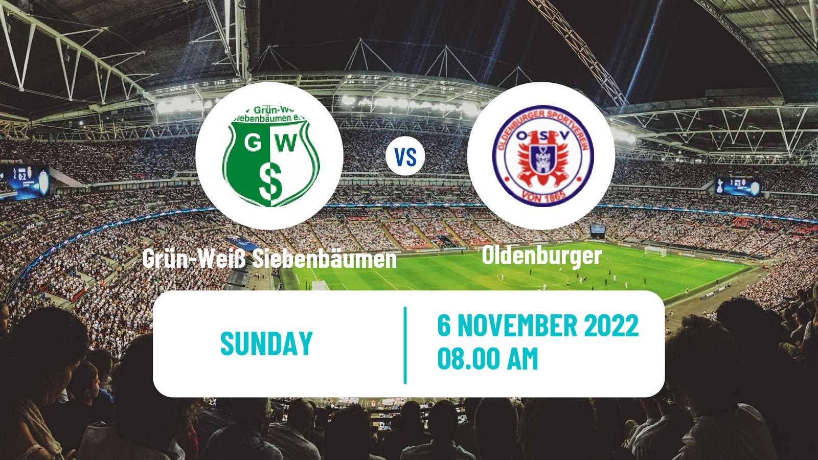 Soccer German Oberliga Schleswig-Holstein Grün-Weiß Siebenbäumen - Oldenburger