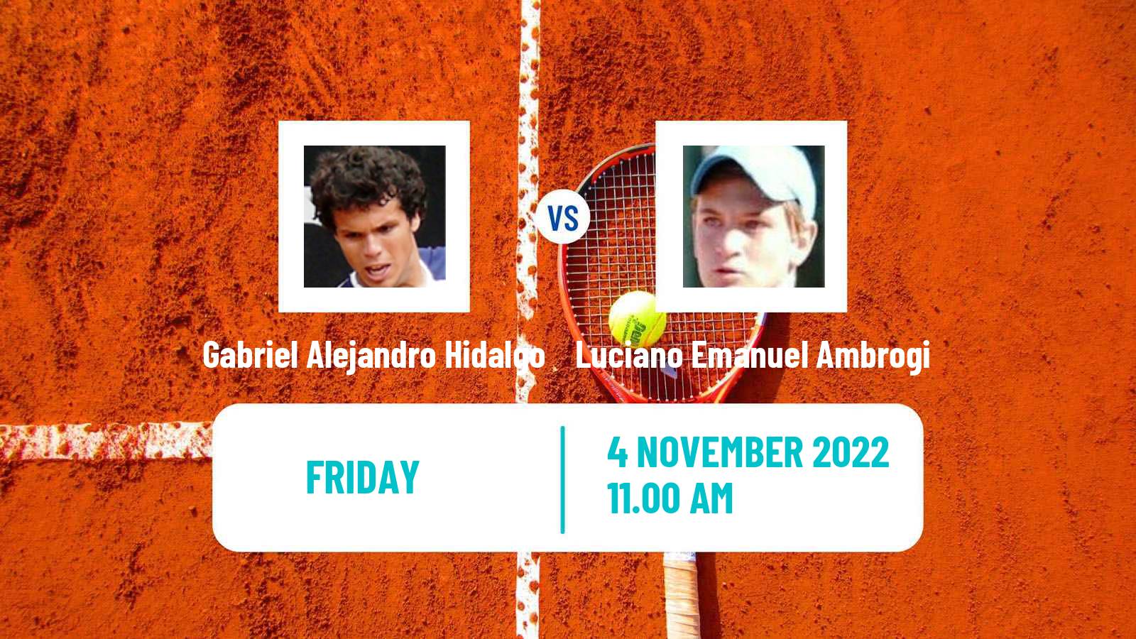Tennis ITF Tournaments Gabriel Alejandro Hidalgo - Luciano Emanuel Ambrogi