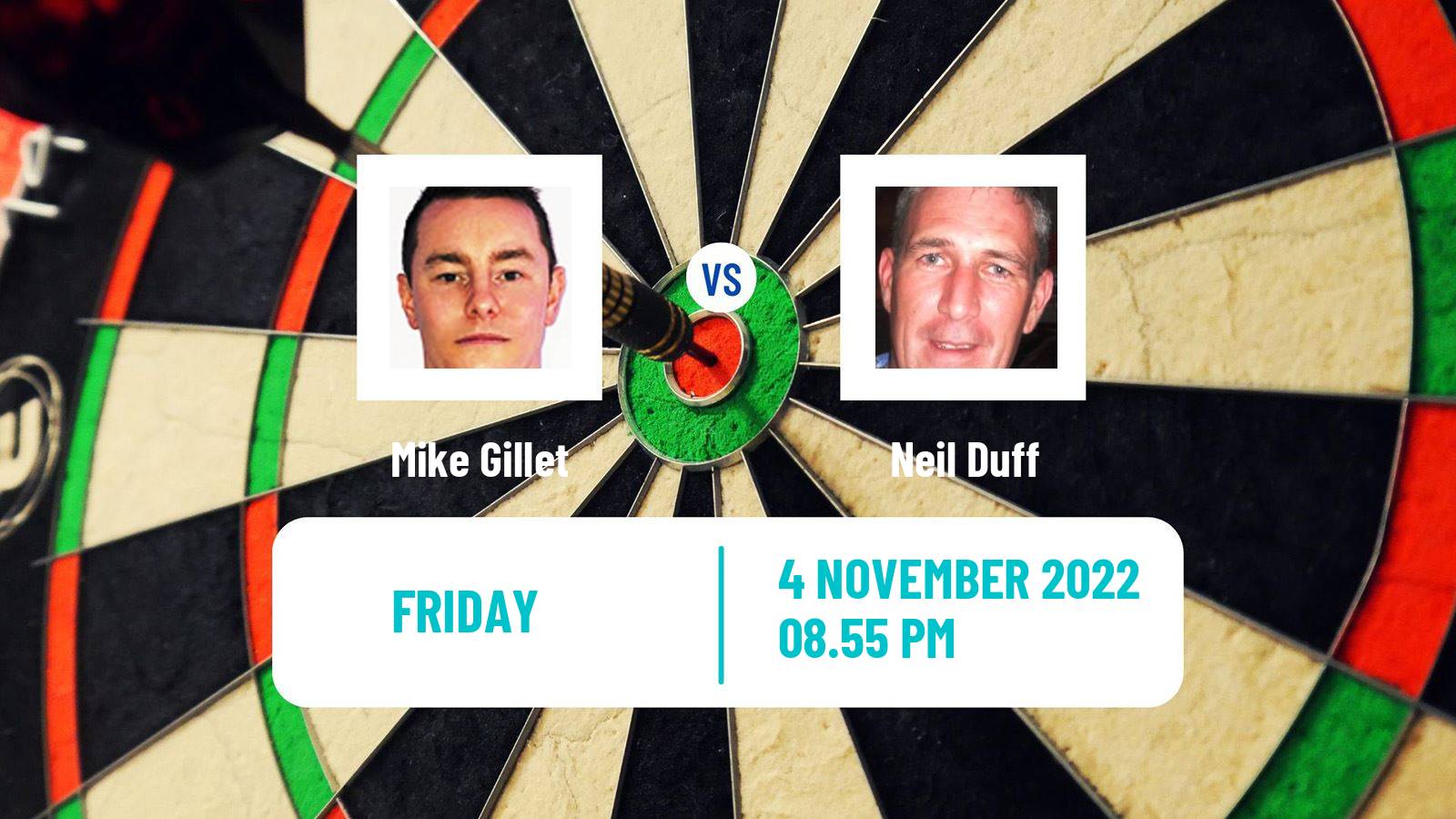 Darts Darts Mike Gillet - Neil Duff