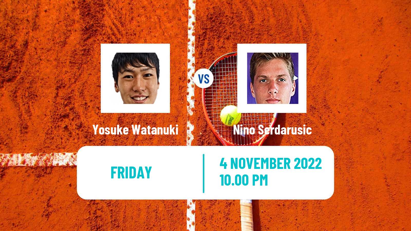 Tennis ATP Challenger Yosuke Watanuki - Nino Serdarusic