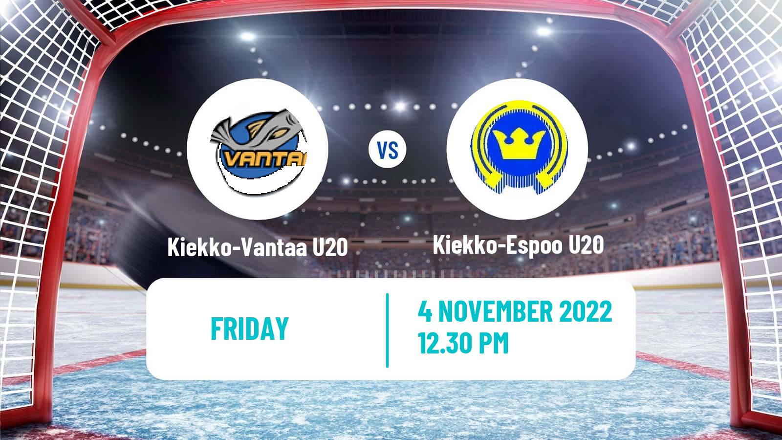 Hockey Finnish SM-sarja U20 Kiekko-Vantaa U20 - Kiekko-Espoo U20