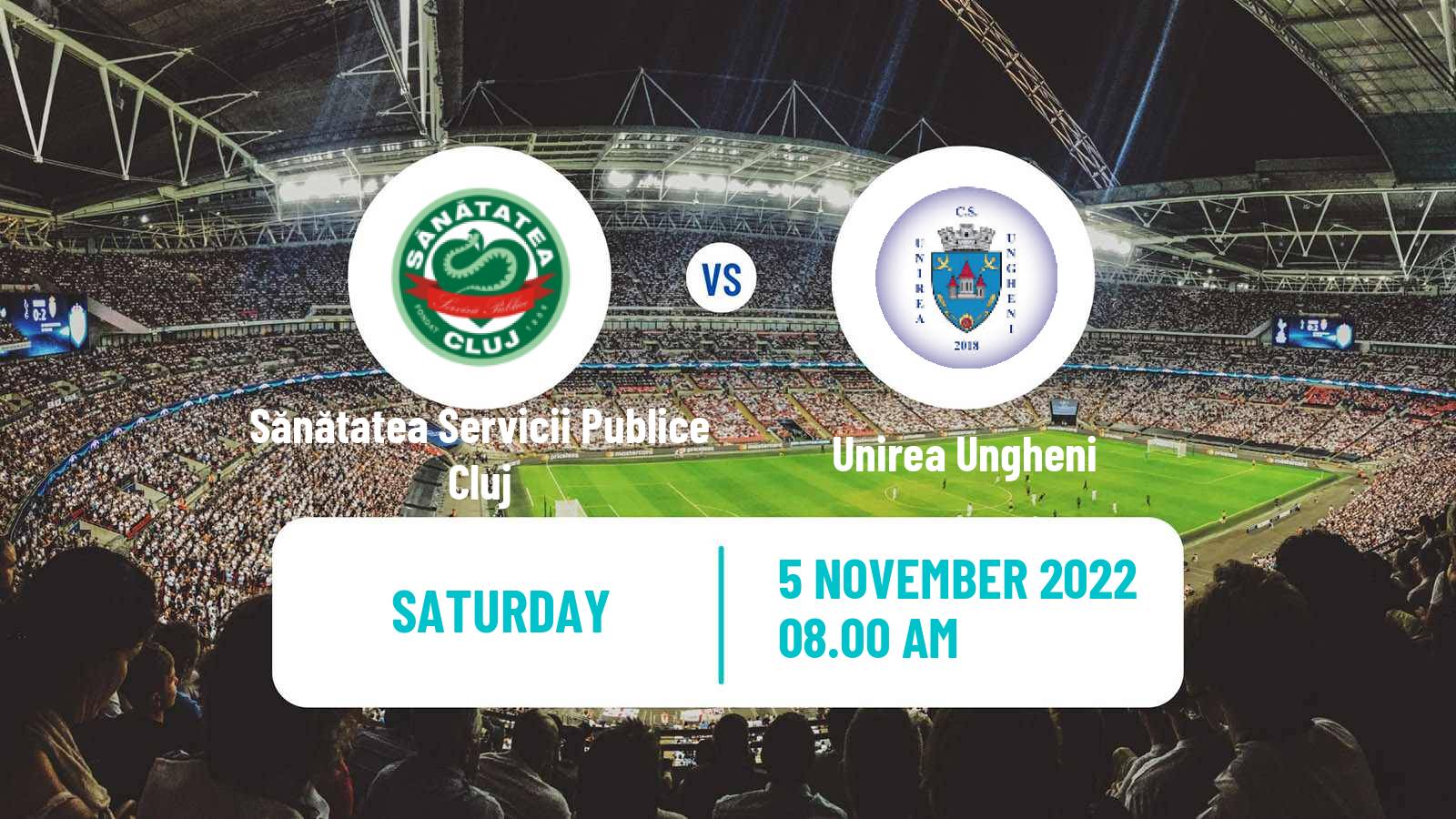 Soccer Romanian Liga 3 - Seria 9 Sănătatea Servicii Publice Cluj - Unirea Ungheni