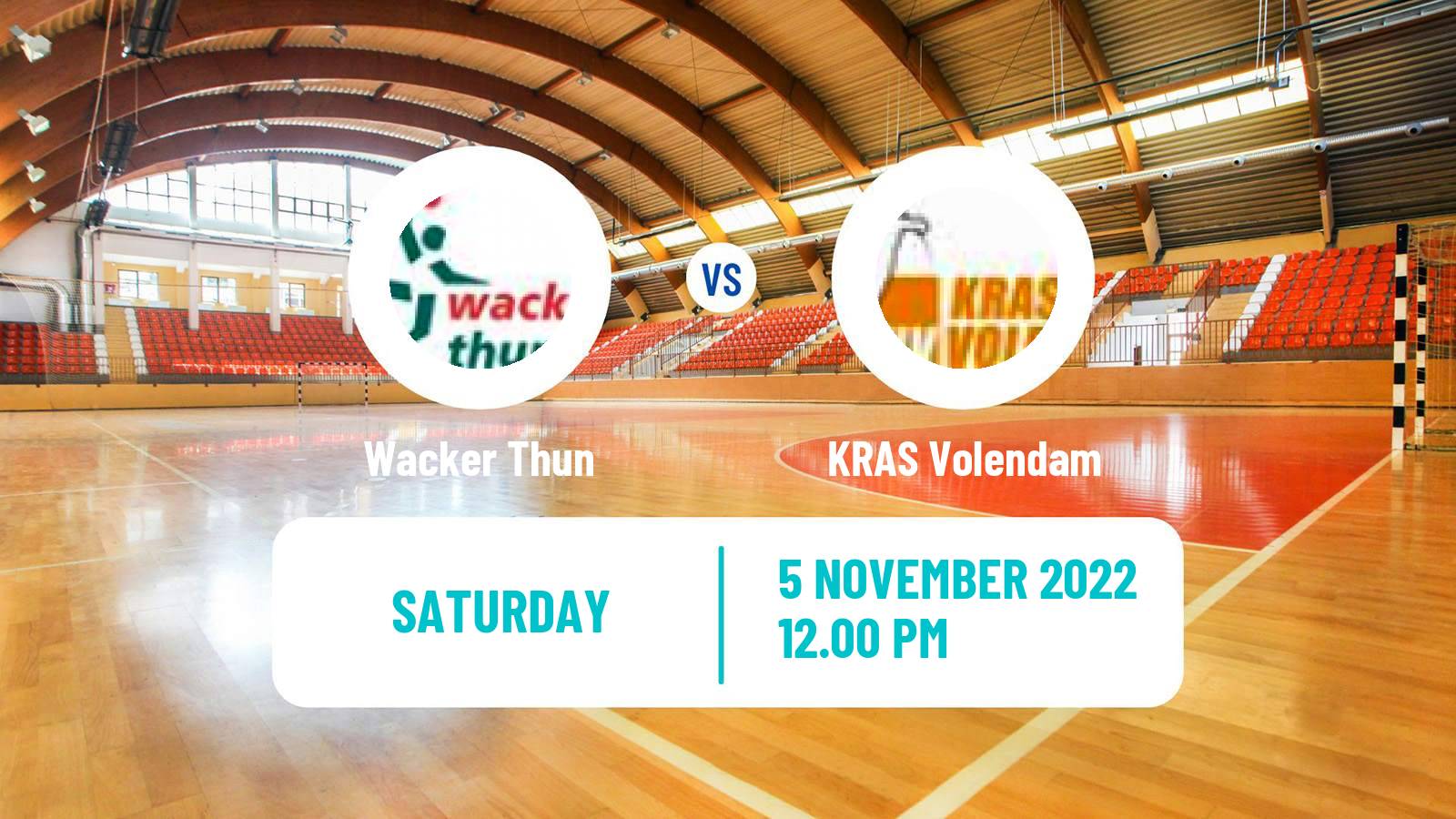 Handball EHF European Cup Wacker Thun - KRAS Volendam