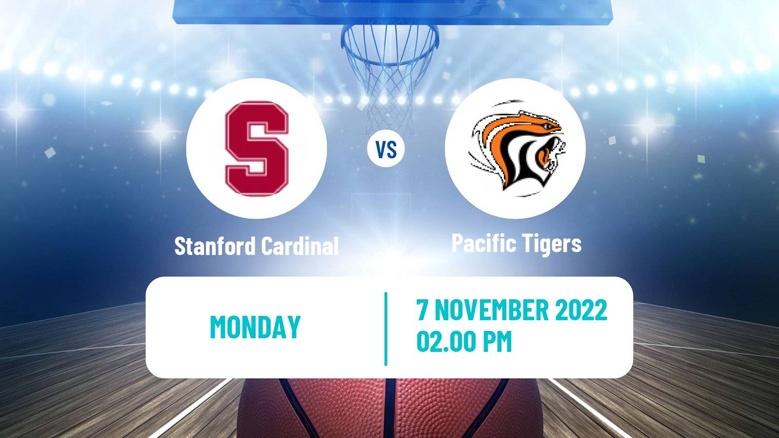 Basketball NCAA College Basketball Stanford Cardinal - Pacific Tigers