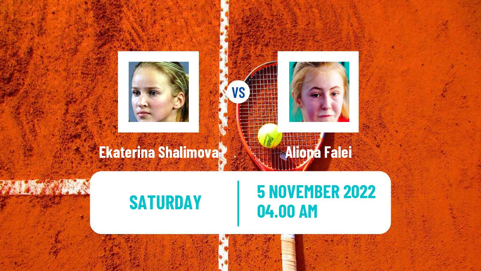 Tennis ITF Tournaments Ekaterina Shalimova - Aliona Falei
