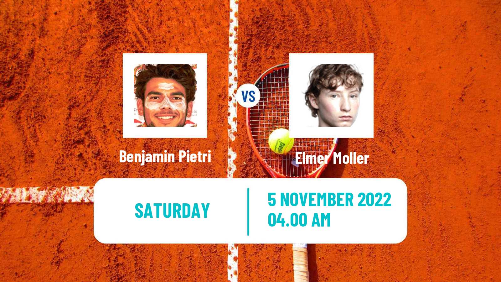 Tennis ITF Tournaments Benjamin Pietri - Elmer Moller