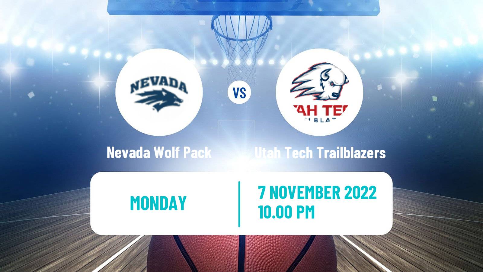 Basketball NCAA College Basketball Nevada Wolf Pack - Utah Tech Trailblazers