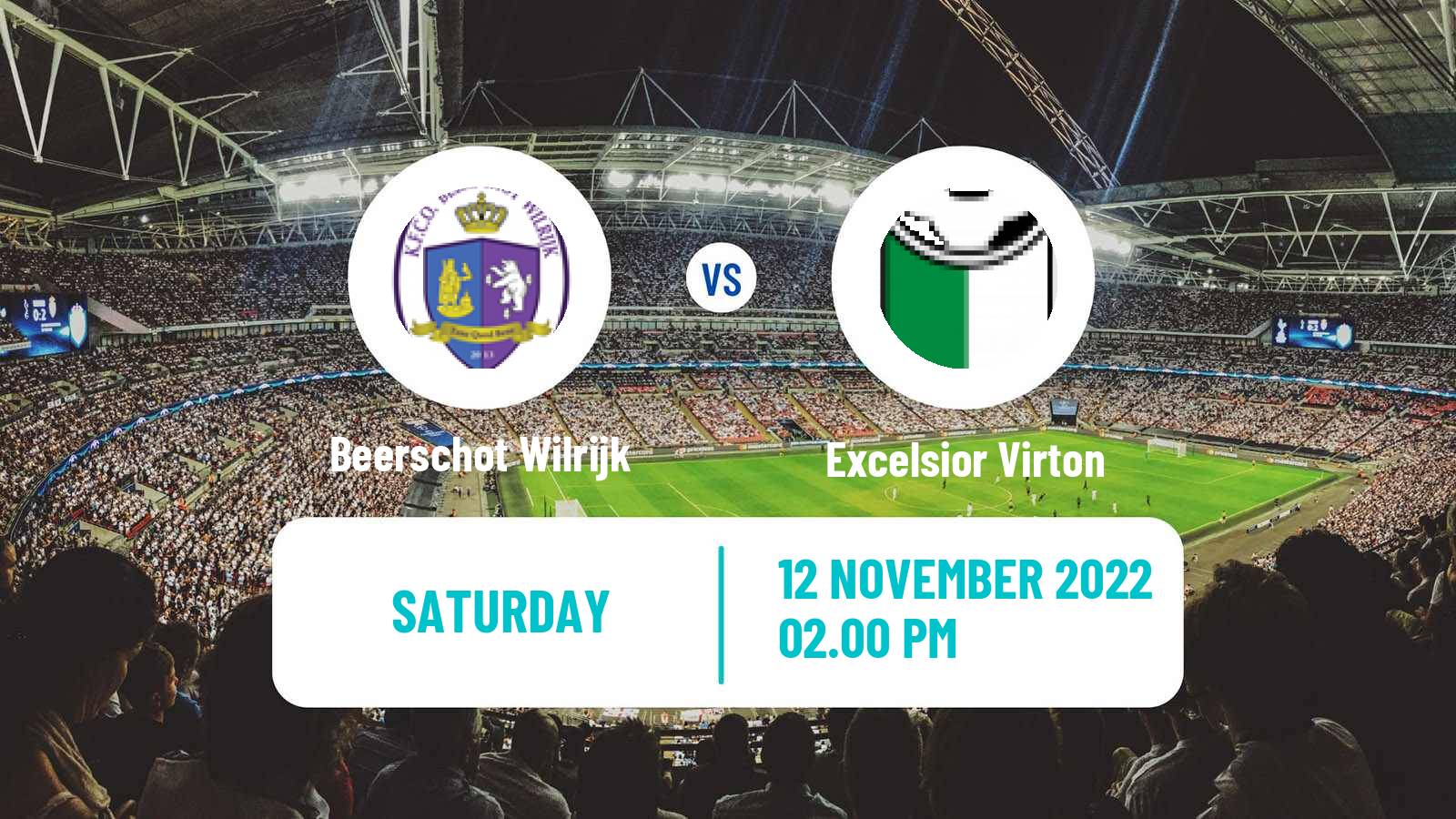 Soccer Belgian Сhallenger Pro League Beerschot Wilrijk - Excelsior Virton