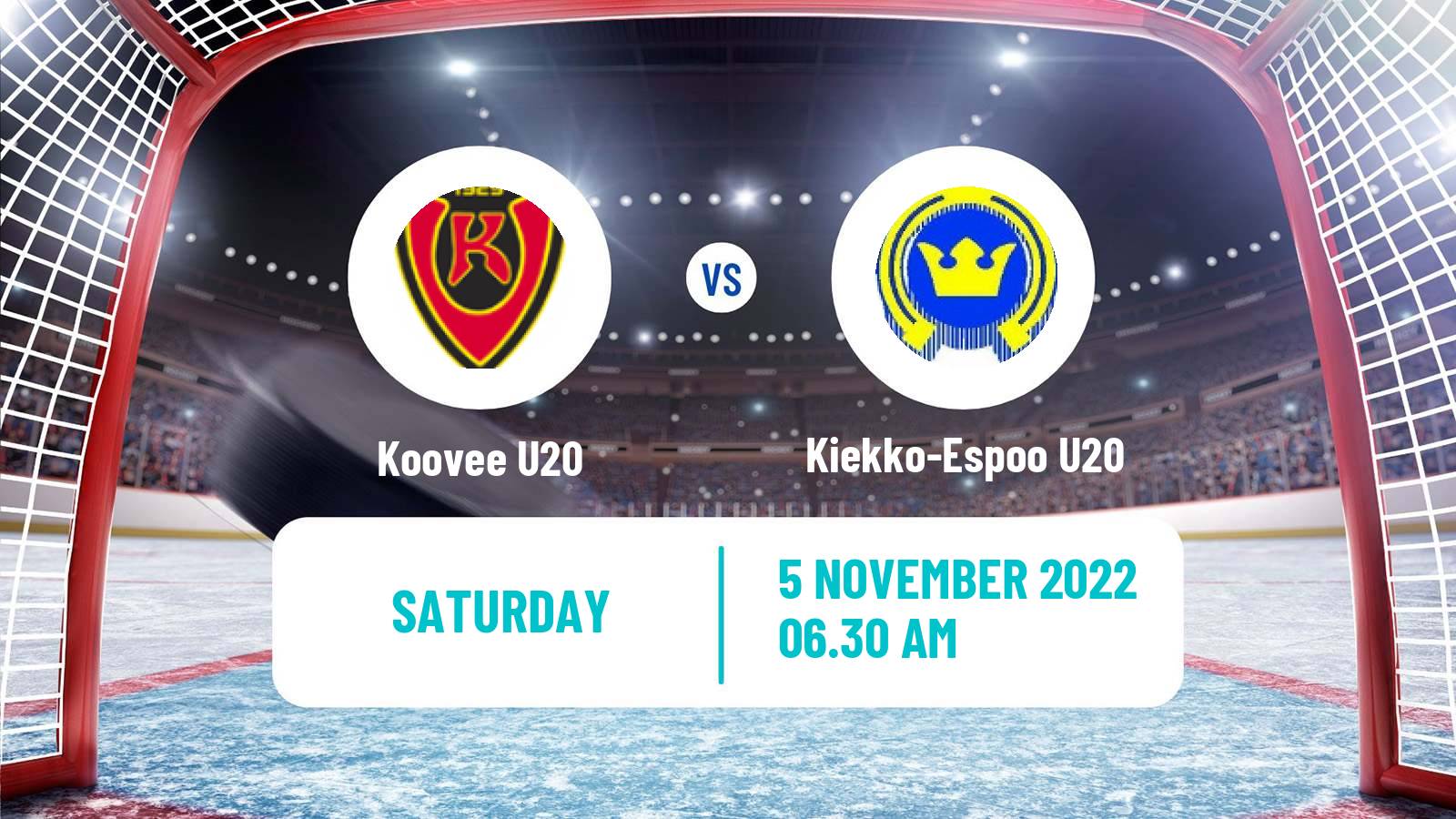 Hockey Finnish SM-sarja U20 Koovee U20 - Kiekko-Espoo U20